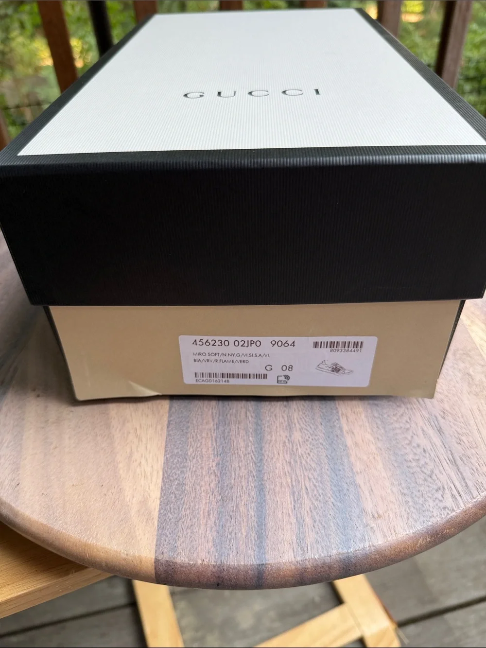 Gucci White Leather Ace Sneakers with Red & Green Web and Snake Embroidery